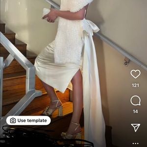 AMSALE Willow Bow Dress size 6